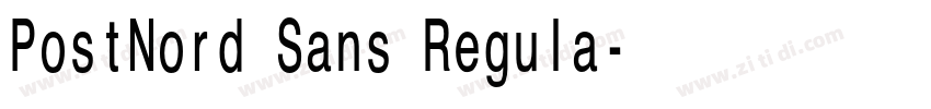 PostNord Sans Regula字体转换 PostNord Sans Regula字体转换